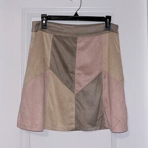 ANDREE BY UNIT Multi-Tone Mini Skirt